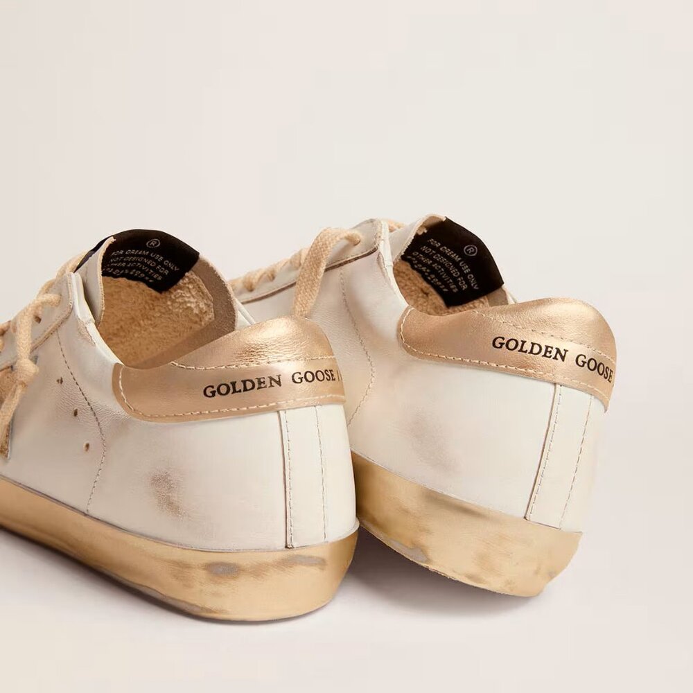 Women's Golden Goose Super-Star sneakers white / gold, size 40, excellent condit - Picture 2 of 16